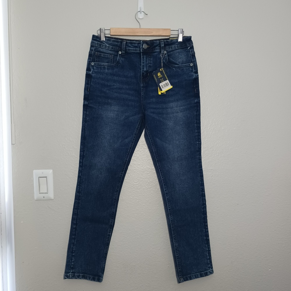Refinery Republic Boys Design Laboratory Stretch Comfort Denim Navy Siz 16 Jeans